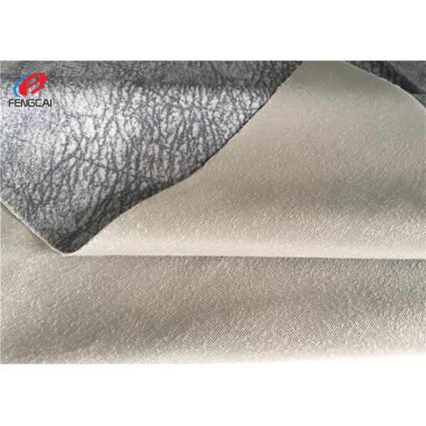 Customized Color Sofa Cover Grey Velvet Upholstery Fabric For Furniture