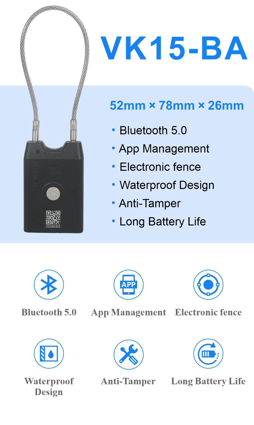VK15-BA Smart IoT Seal Lock