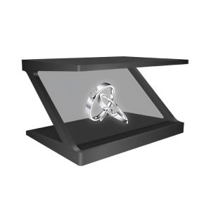 Advanced Transparent Screen Holographic Visual Display Cabinets Custom 360