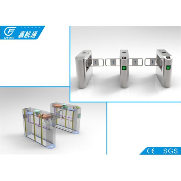 Biometric Entrance Gate Security Systems , Durable Turnstile Barrier Gate