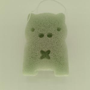 China Pink Clay Konjac Facial Sponge Soft Bear Shape For Body Skin Care on sale