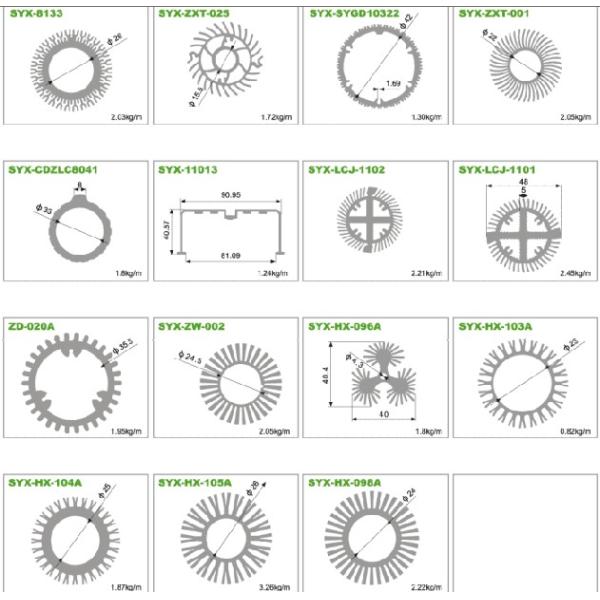 High-Quality Aluminum LED Heatsink Extrusion Profiles
