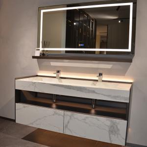 Buy cheap Wall Mounted Cabinet Bathroom Vanity LED Light Mirror Cabinet product