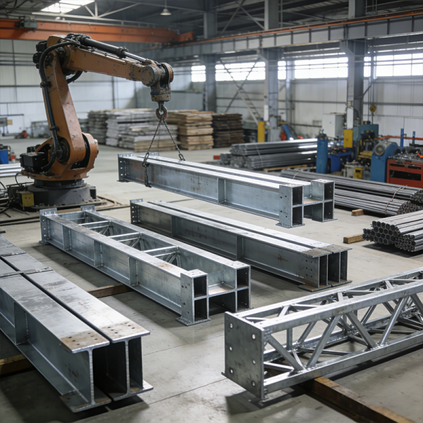 Commercial Prefabricated Steel Structures Withstand Strong Winds / Gusts