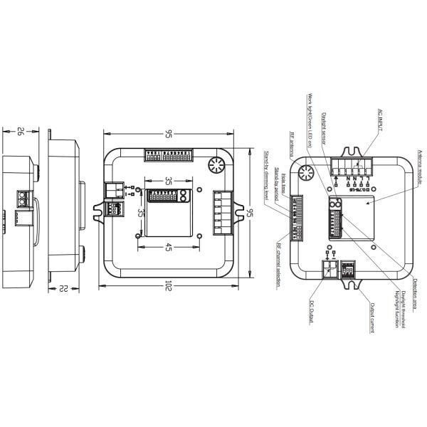 Wireless Networking Sensor LED Driver 18w With Multi - Output Current