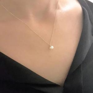 China 14K Pendant Necklace For Women Is With Decorated A 6MM Freshwater Pearl on sale