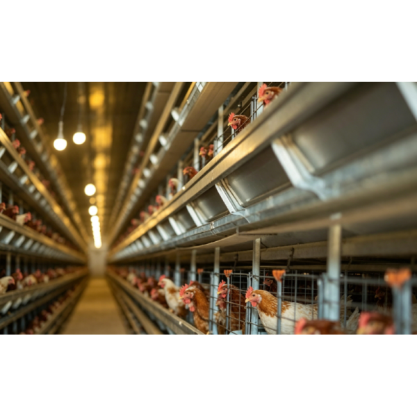 H Shaped Stacked Layer Chicken Cage with Modular Structure, Automatic Ventilation System, and Hot-DIP Galvanized Steel