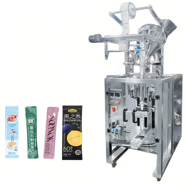 Three Side Seal Coffee Packing Machine Fully Automatic Powder Filling Packing Machine 1.8kw