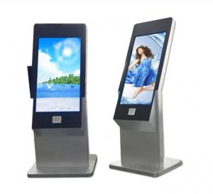 China 43 Inch Floor Stand Interactive IR Touch Screen Kiosk Computer Totem With Webcam And Scanner on sale