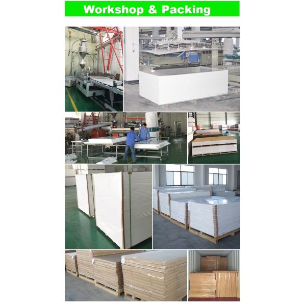 White PVC Foam Board Printing High Density Foamed PVC Sheet Extruded Wall Panel