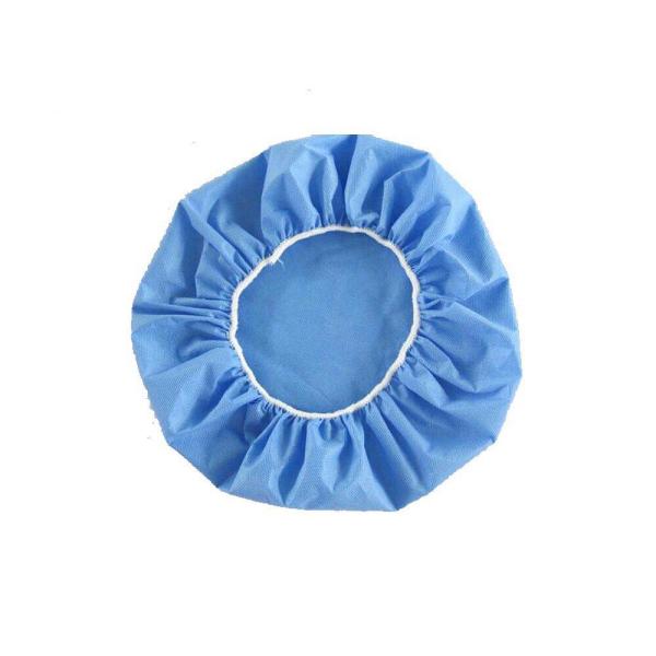 Industrial Disposable Stretchable White Caps Hypoallergenic In Mushroom Shape
