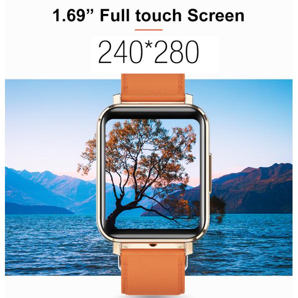 BT5.0 1.69 Inch TFT Touch Screen Smartwatch 128M Music Control Smartwatch