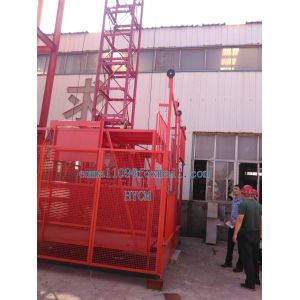 Buy cheap SS100 Single Cage Elevator for Materials 40mts High 1 ton Lift 220V 60Hz product