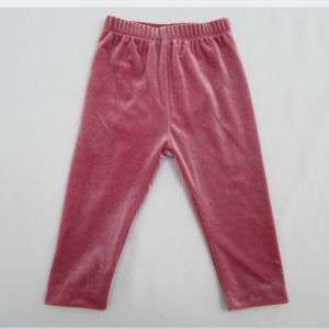 Velour Basic Baby Boy Leggings Polyester Velour