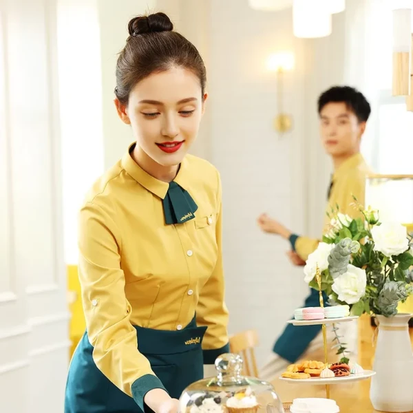 Soft and Comfortable Catering and Hotel Service Fast Food Restaurant Waiter Workwear