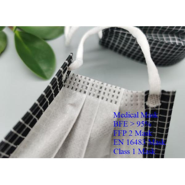 Disposable Children Face Masks Hang Ear / Belt Type EN16483 Standard