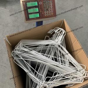 China White Color Plastic Coated Wire Coat Hangers For Personal Closets And Professional on sale
