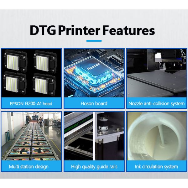 Modular Multi Station DTG Printing Machine With Epson I3200 Printhead