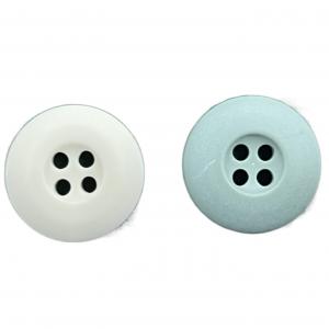 China Four Hole Internal Dye Chalk Plastic Resin Buttons Matt Finished Customized Color For Clothes on sale