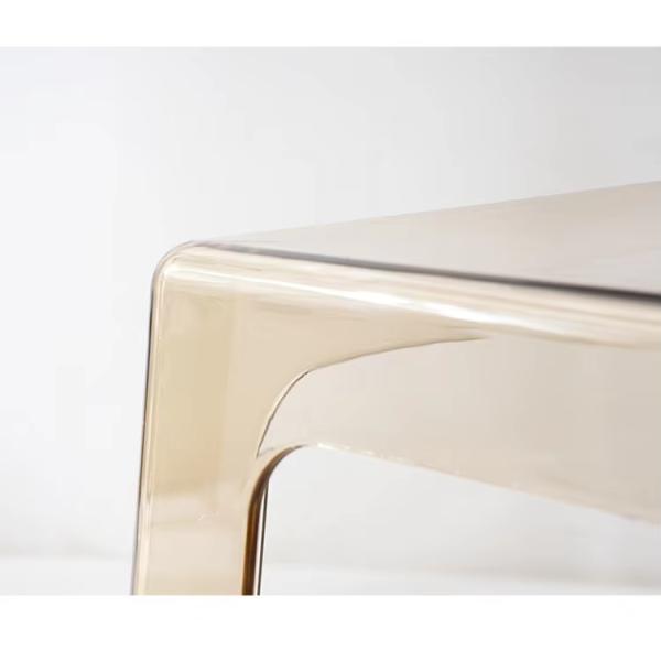 Acrylic Transparent Plastic Dining Chairs Clear Plastic Kitchen Chairs With Armrest