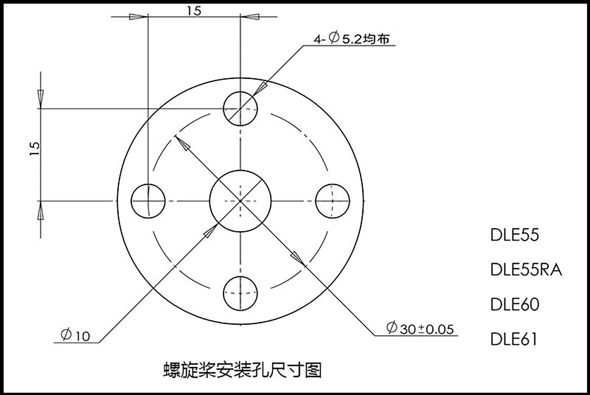 Original DLE 55 RA Gas Engine for RC Airplane Model - Fixed Wing