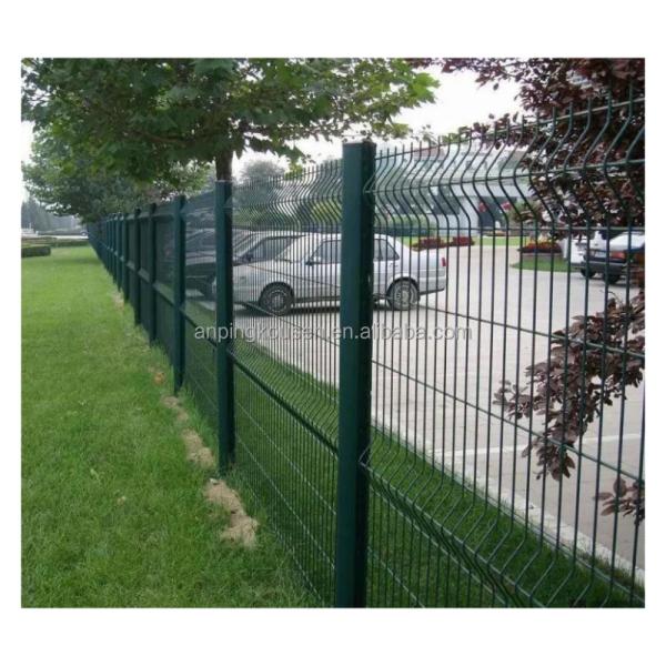 Square/Rectangular Post 3D Galvanized Garden Wire Mesh Fence with Steel