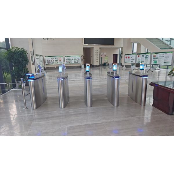 Smart Flap Barrier Gate Anti Tailgating For Public Facility Entrance Security