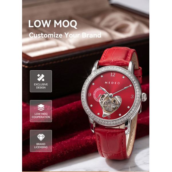 SHX Ruby Heart Automatic Watch