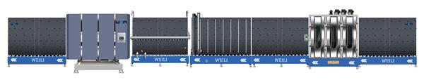 LBW2500PC Blue & White Insulating Glass Machine , Double Glazing Glass Machine