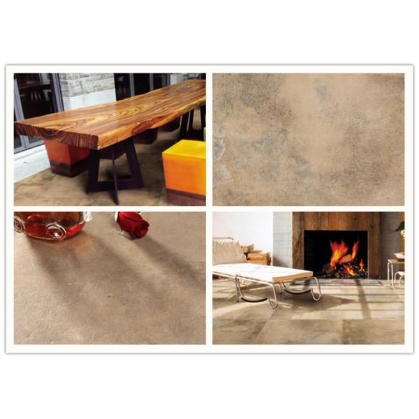 Durable Cement Look Porcelain Tile Glazed Concave Convex Pattern Surface