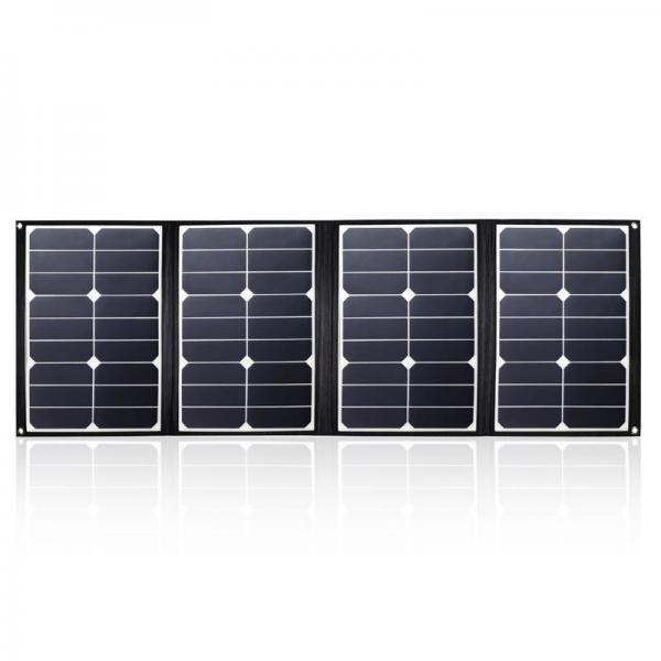 Quality PVDF Portable 80w Foldable Solar Panel Charger With DC And USB Output for sale