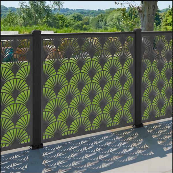 Galvanized Metal Wall Fence - Weather Resistant Low Maintenance