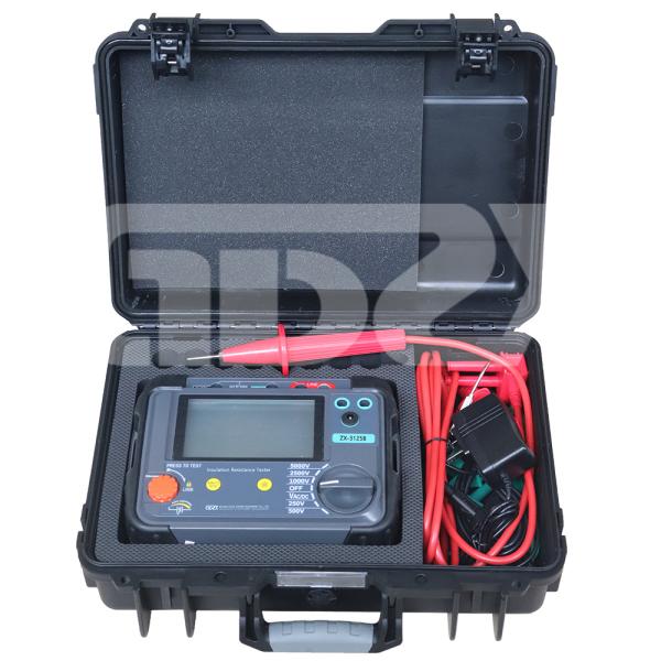 ZX-3125B 5000V Handheld Insulation Resistance Tester With Absorption Ratio/Polarization Index