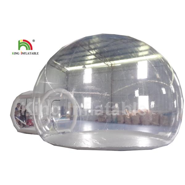 6m Diameter Transparent Inflatable Bubble Tent With Tunnel For Outdoor Camping Rent