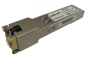 China ABCU-5740ARZ 1.25 GBd SFP Fiber Transceiver over Category 5 Cable RoHS-6 Compliant on sale