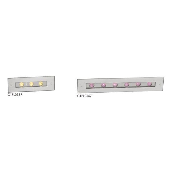 6 * 2W Decorative Recessed Mount Linear Step Light , LED Stair Lights CE / RoHs Approved