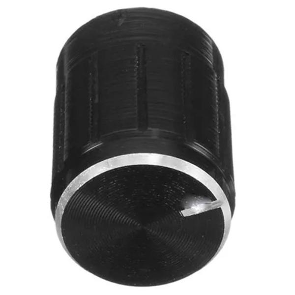 Okystar 15*16mmh Black Solid Aluminum Potentiometer Knob