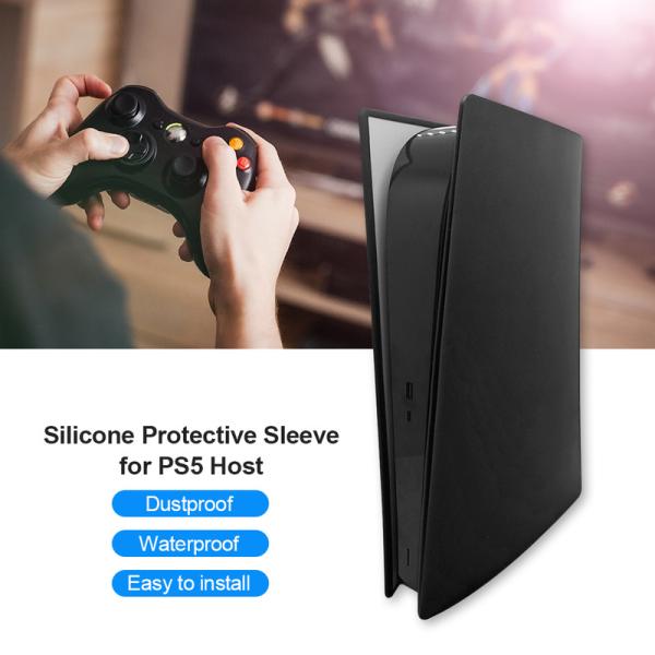 Non-slip Waterproof Silicone Skin Console Cover Protective Dustproof Case For Ps5 Console Original Digital Edition Console