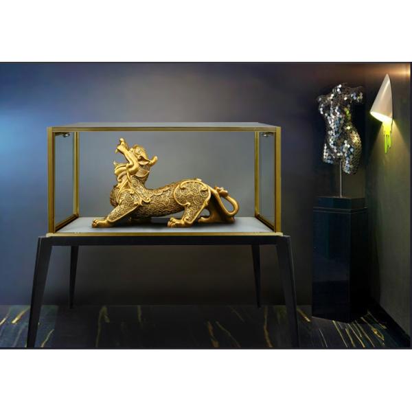Luxury Transparent Jewelry Glass Display Cabinet Shopping Mall With Locks