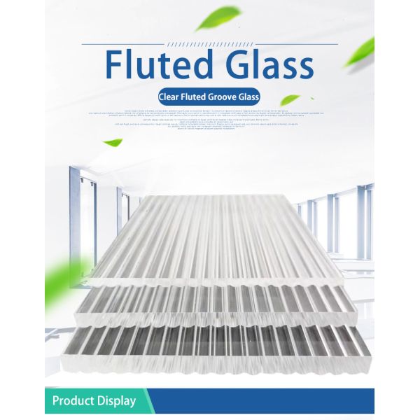 Custom thickness 4-15mm fluted glass panels, Products with relevant certifications