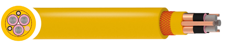 ATB Mining Cable with Abrasion Resistant Rubber Sheath and Copper Conductor for 1.8/3kV Applications