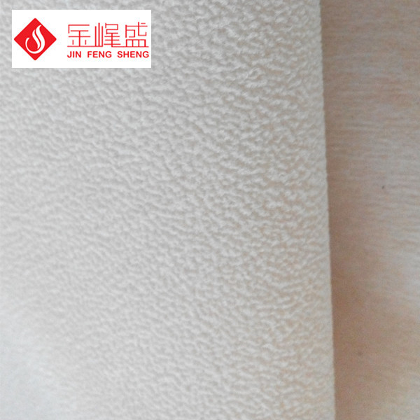 Soft Non Woven Velvet Flock Fabric , Claimond Veins Flocked Upholstery Fabric