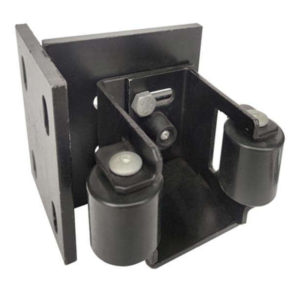 Swing Gate Catchers Sliding Gate Bracket Kit 55-90mm Black Powder Coating