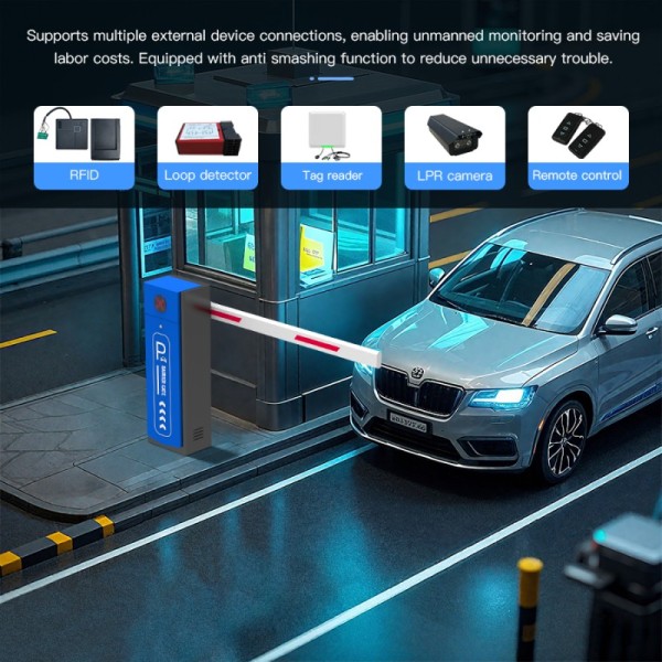 HCW CW238 DC Brushless Automatic Barrier Gate for Parking Lot Access Control