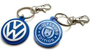 Buy cheap Rubber Keychain for VW Golf GTI PVC key fob Keyring fits: Volkswagen VR6 G60 R32 product