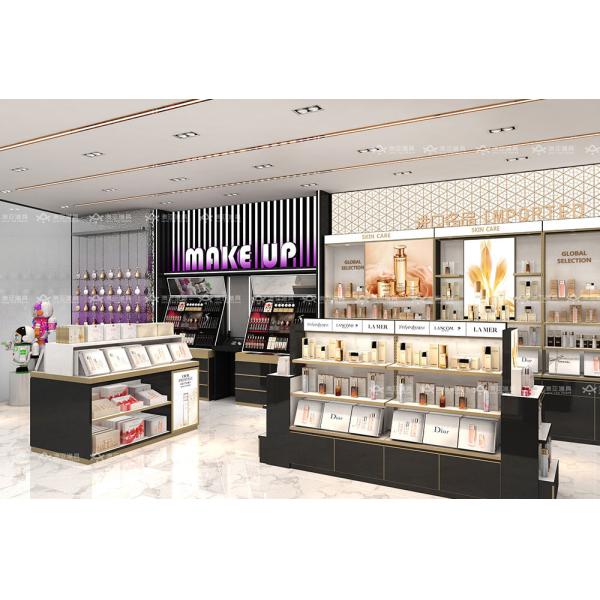 Les Classiques Black Series Cosmetic Display Case - Black & Gold