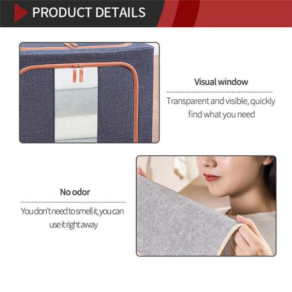CE Portable Multifunctional Foldable Fabric Storage Box For Clothes Collapsible Reusable