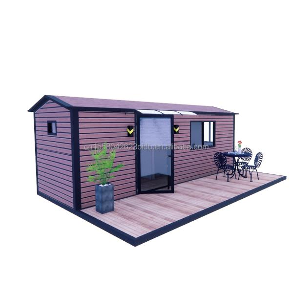 Customized Color EU Chinese-Style Wooden Garden House Light Steel Frame Structure One Room for Hotel and Family