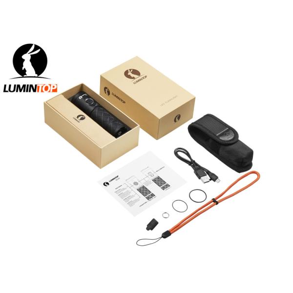 USB Rechargeable Lumintop Sd26 Flashlight , Powerful Cree LED Tactical Flashlight