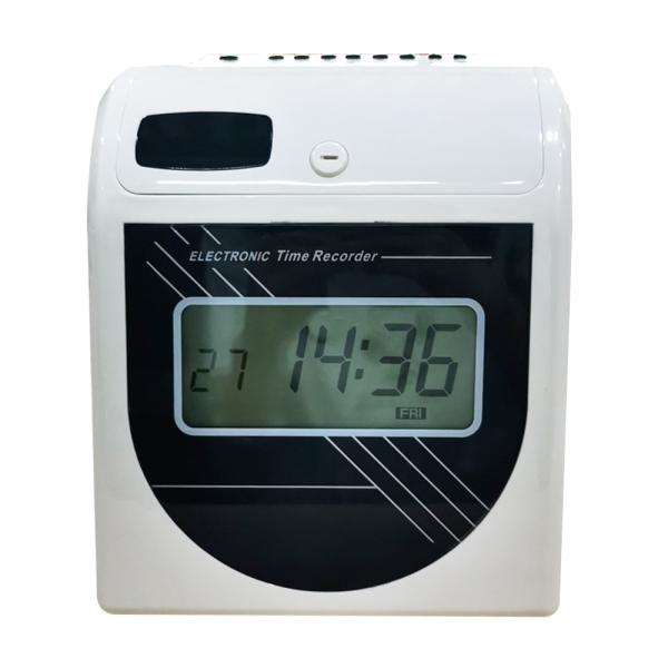 LCD Electronic Employee Attendance Digital Time Recorder Desktop Time Punch Card Machine